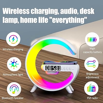 G Shape Lamp Light Up Wireless Speaker Model G 63